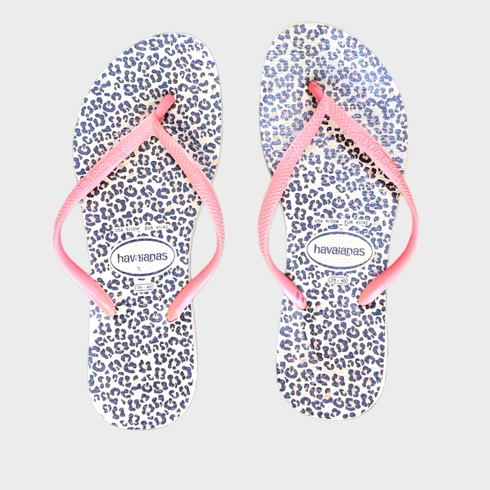 Havaianas Slim Leopard Animal Sandal - Picture 2 of 2